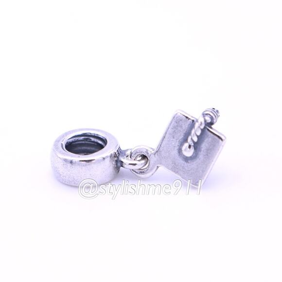 Authentic PANDORA Silver Graduation Hat Charm - 790270 - Picture 11 of 11